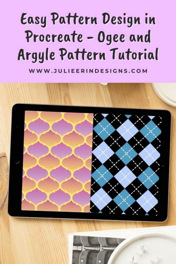 Easy Pattern Design in Procreate – Ogee and Argyle Pattern Tutorial