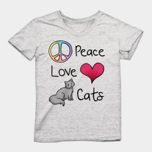 peace love cats t-shirt