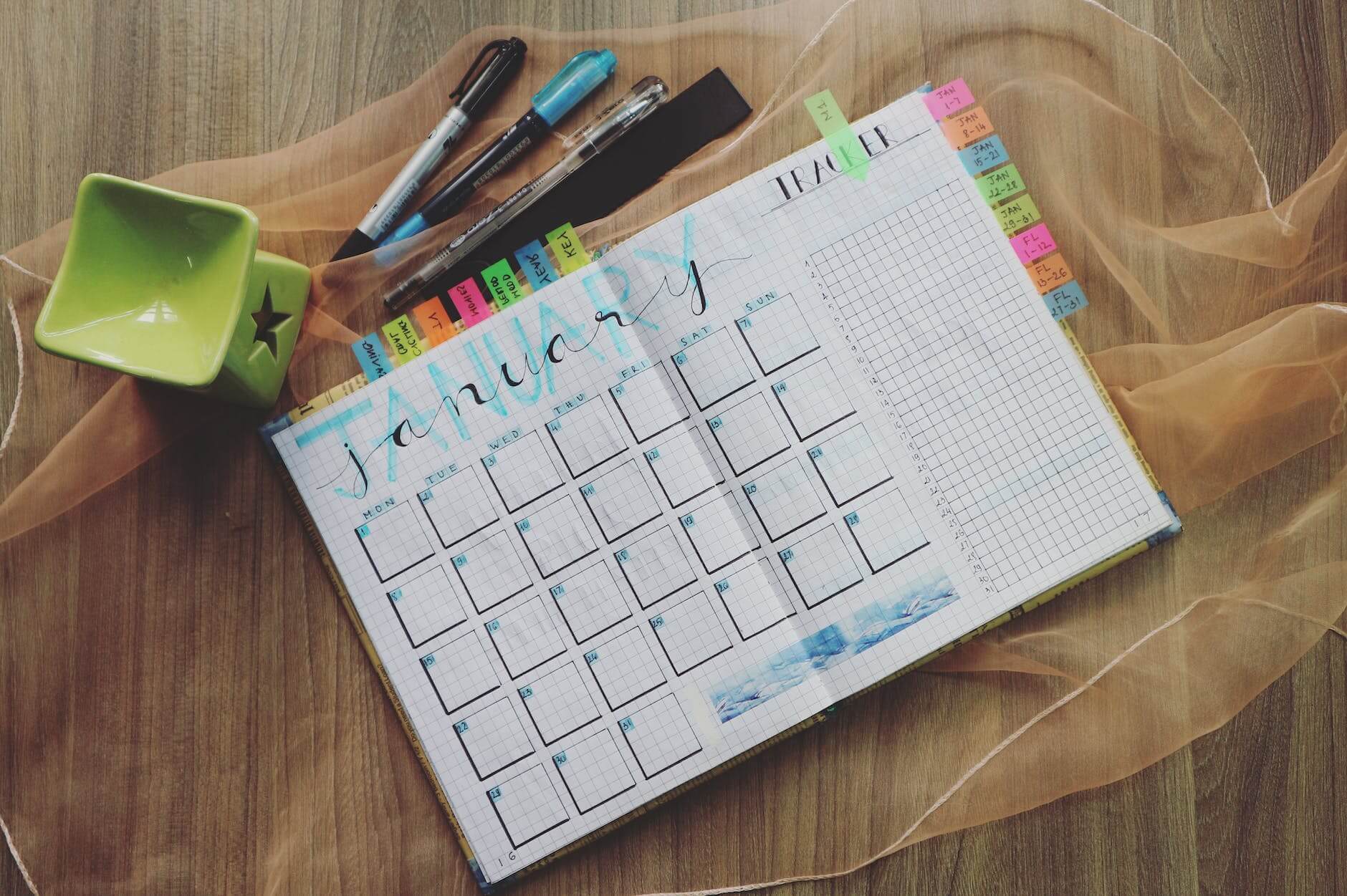 holiday gift guide for artists - bullet journal