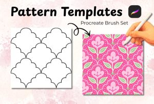 procreate pattern design templates brushes