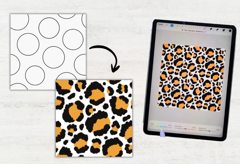 Pattern Templates for Procreate | 13 Pattern Template Brushes - Image 3
