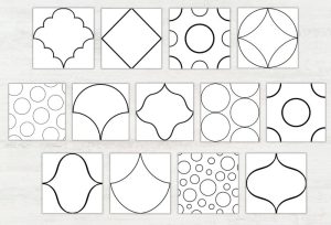 procreate pattern templates brush set