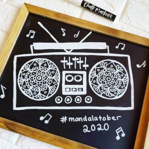 radio mandala drawing