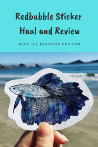 redbubble stickers haul and review