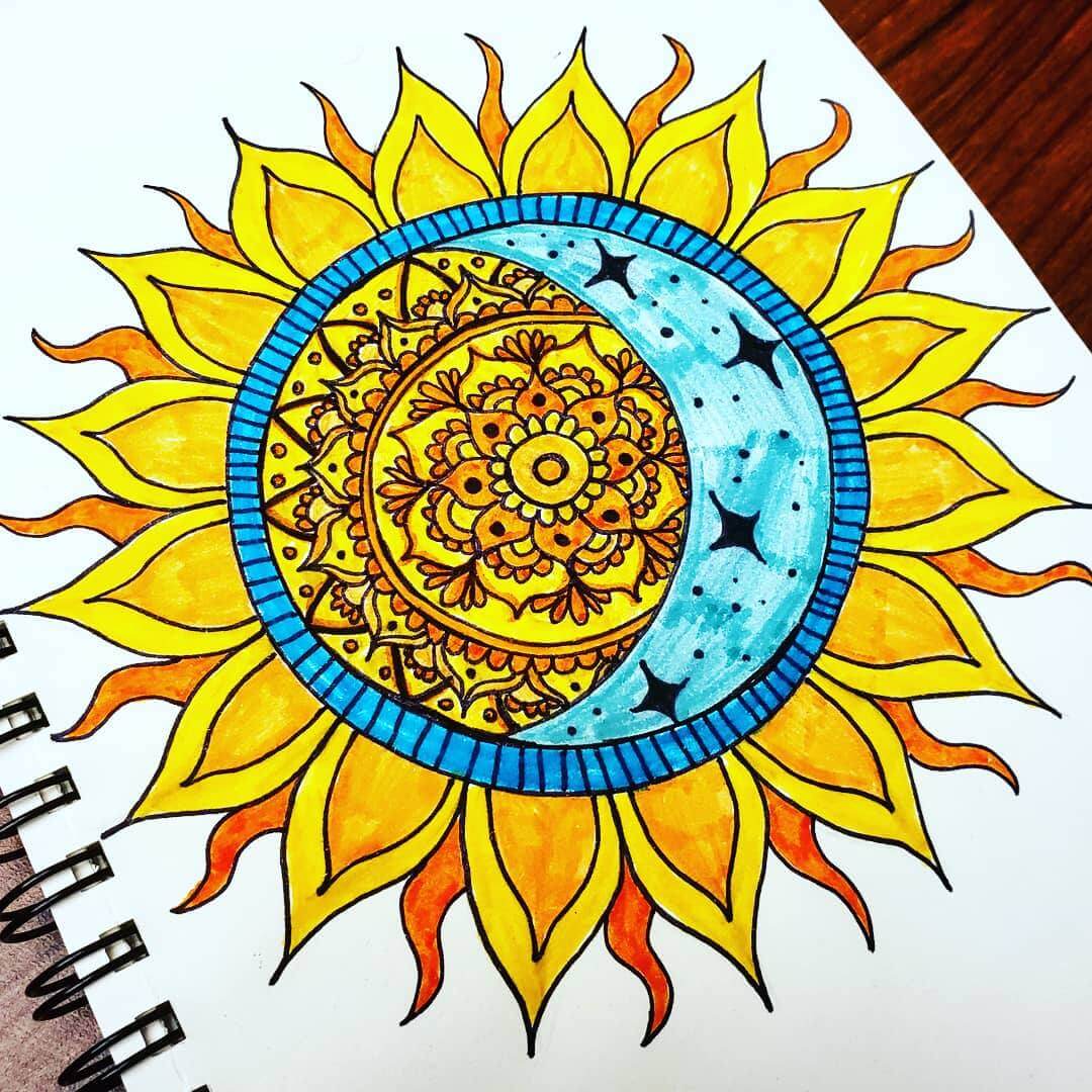 sun mandala #mandalatober2019