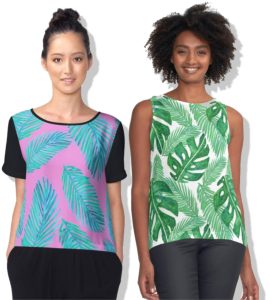 redbubble print on demand tops