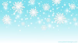 winter snowflakes teams or zoom background