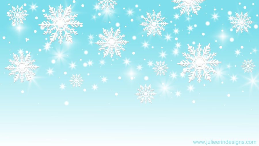 winter snowflakes zoom teams virtual background