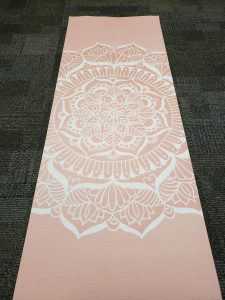 pink mandala yoga mat from society6