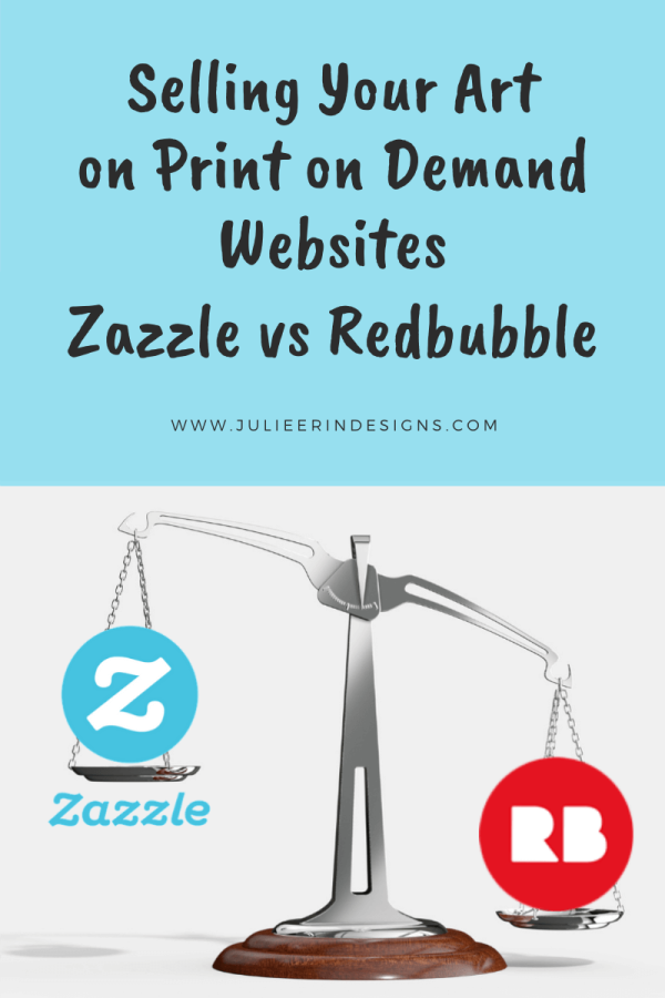 zazzle vs redbubble for selling art online