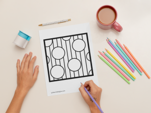 zendoodle page coloring mockup
