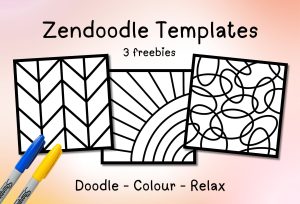 free zen doodle templates