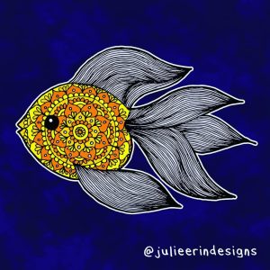 goldfish mandala art